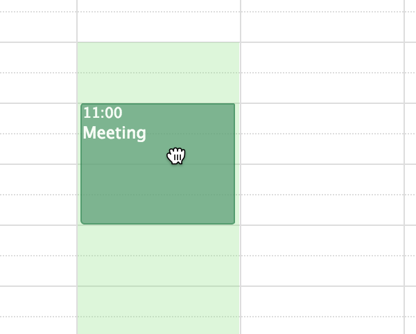 Screenshot: Constrain event dragging by certain criteria