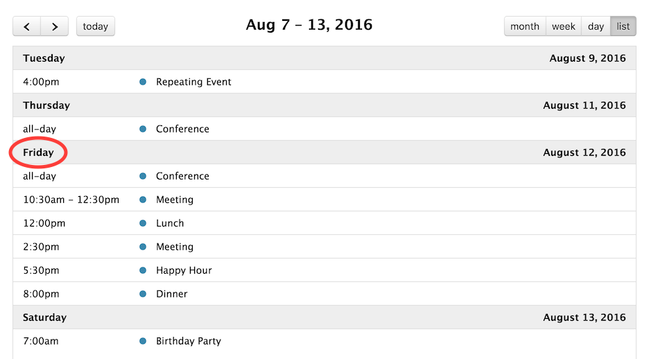 customized list-view date strings