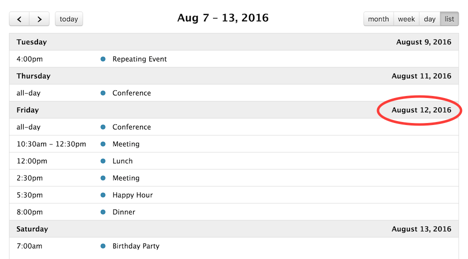 displaying alt date strings