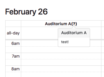 Screenshot: Using resourceLabelDidMount with a popover in vertical-resource-view